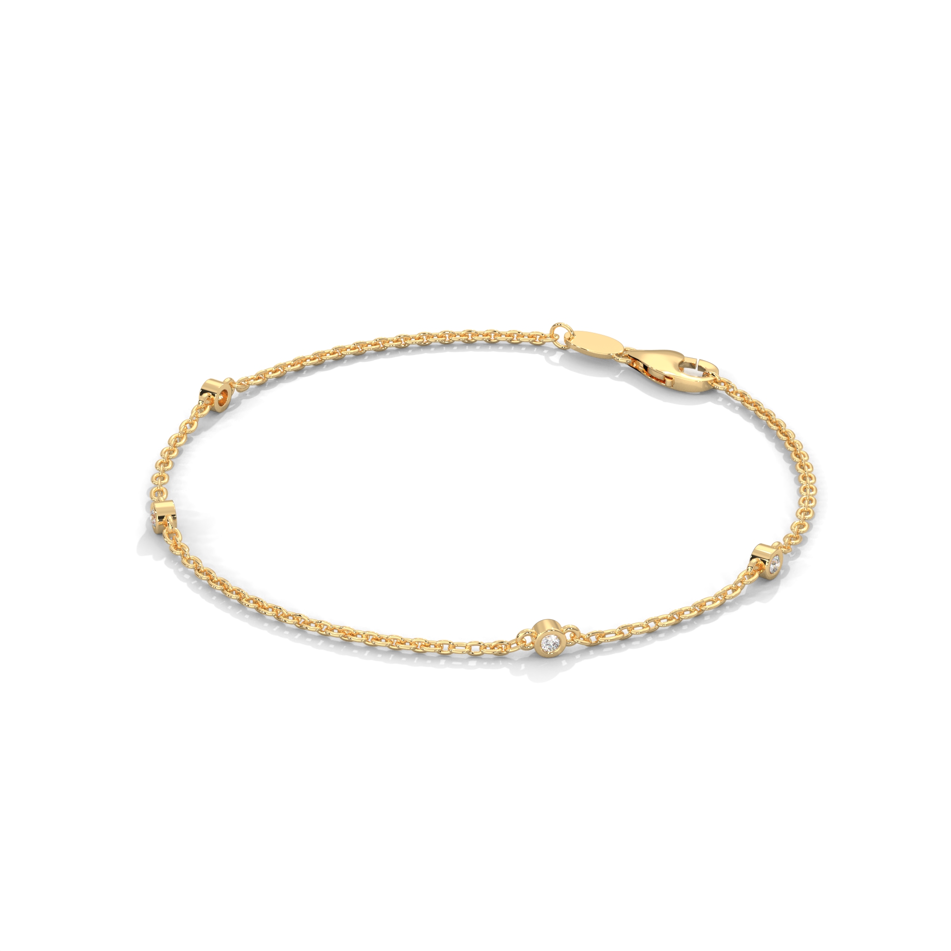 Glided Grace Diamond Bracelet 2 gram weight Glided Grace Diamond Bracelet 2 gram weight