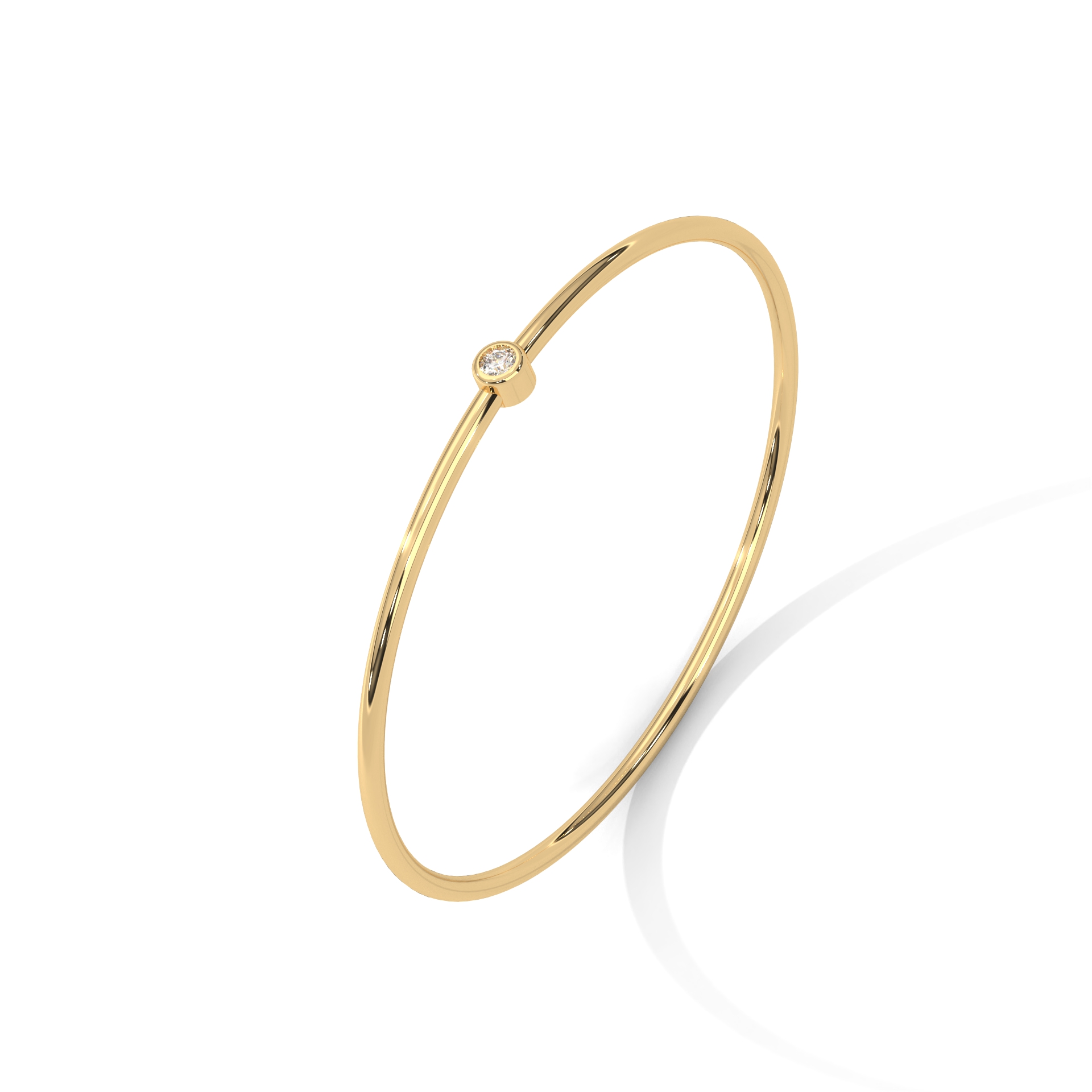 Golden Solitude One Diamond Bracelet 5.65 gram weight Golden Solitude One Diamond Bracelet 5.65 gram weight