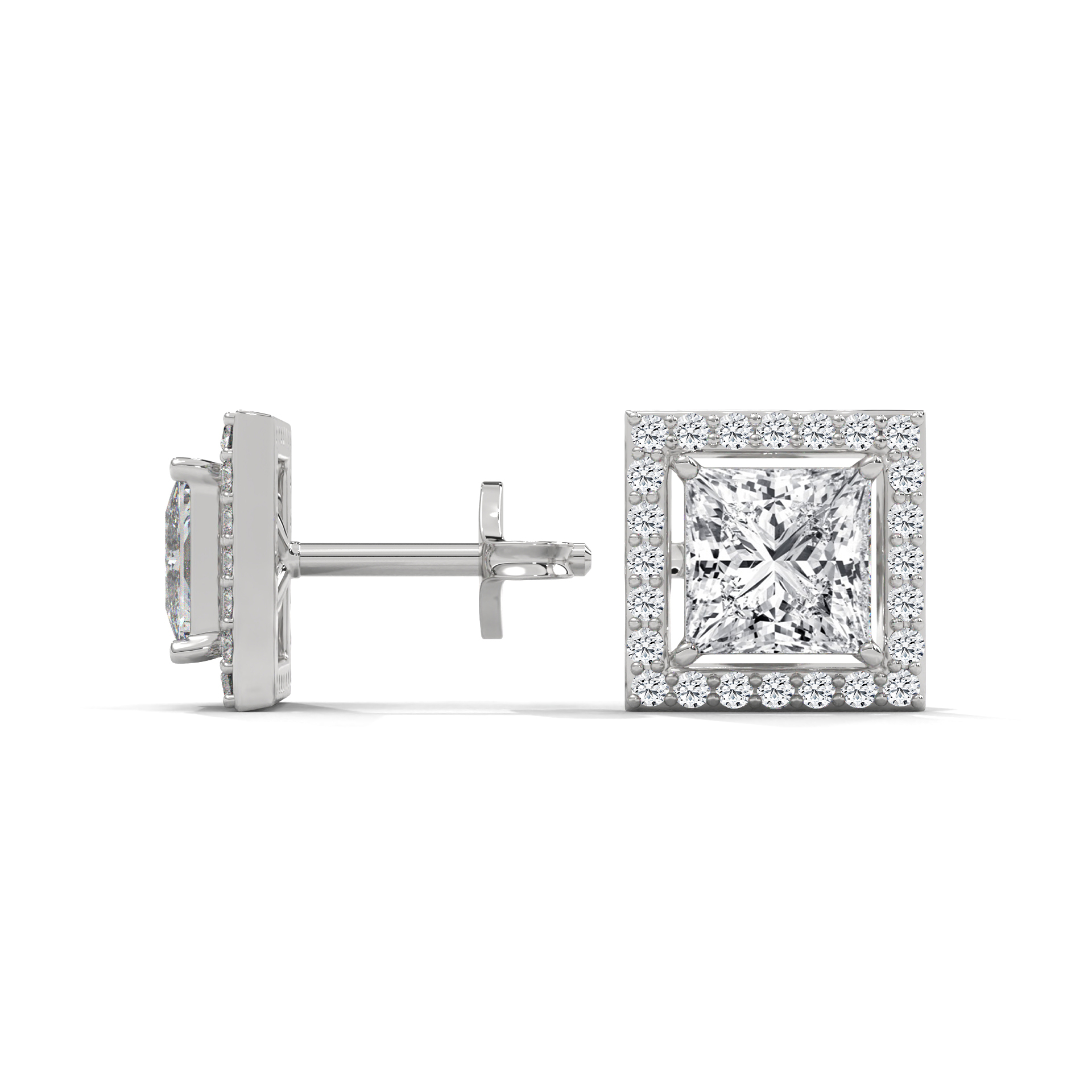 square shape earrings