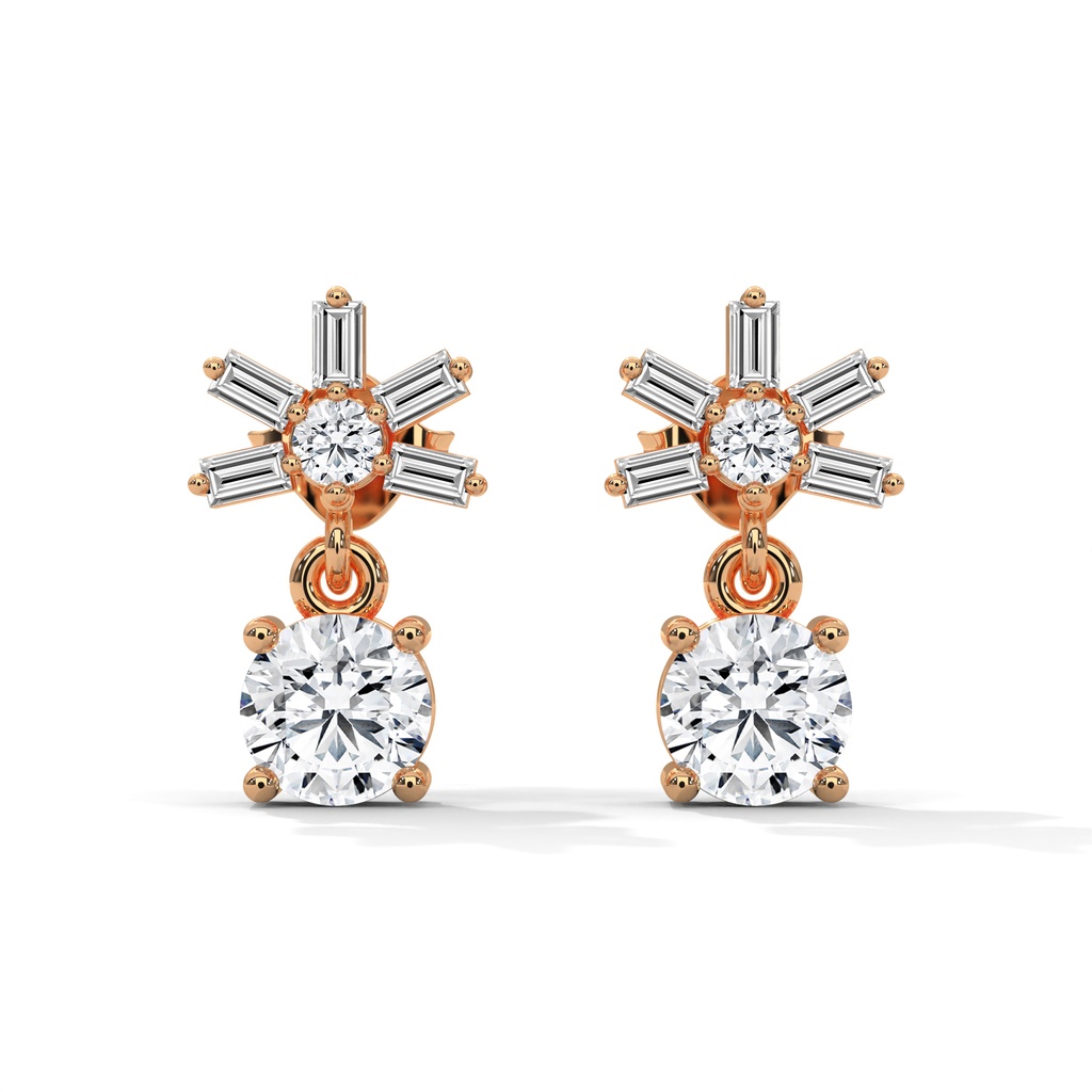 Bugget Tangling Round Earrings
