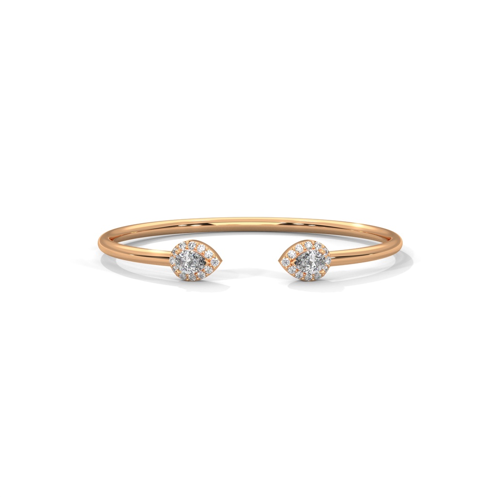 gold & diamond cuff Bracelet
