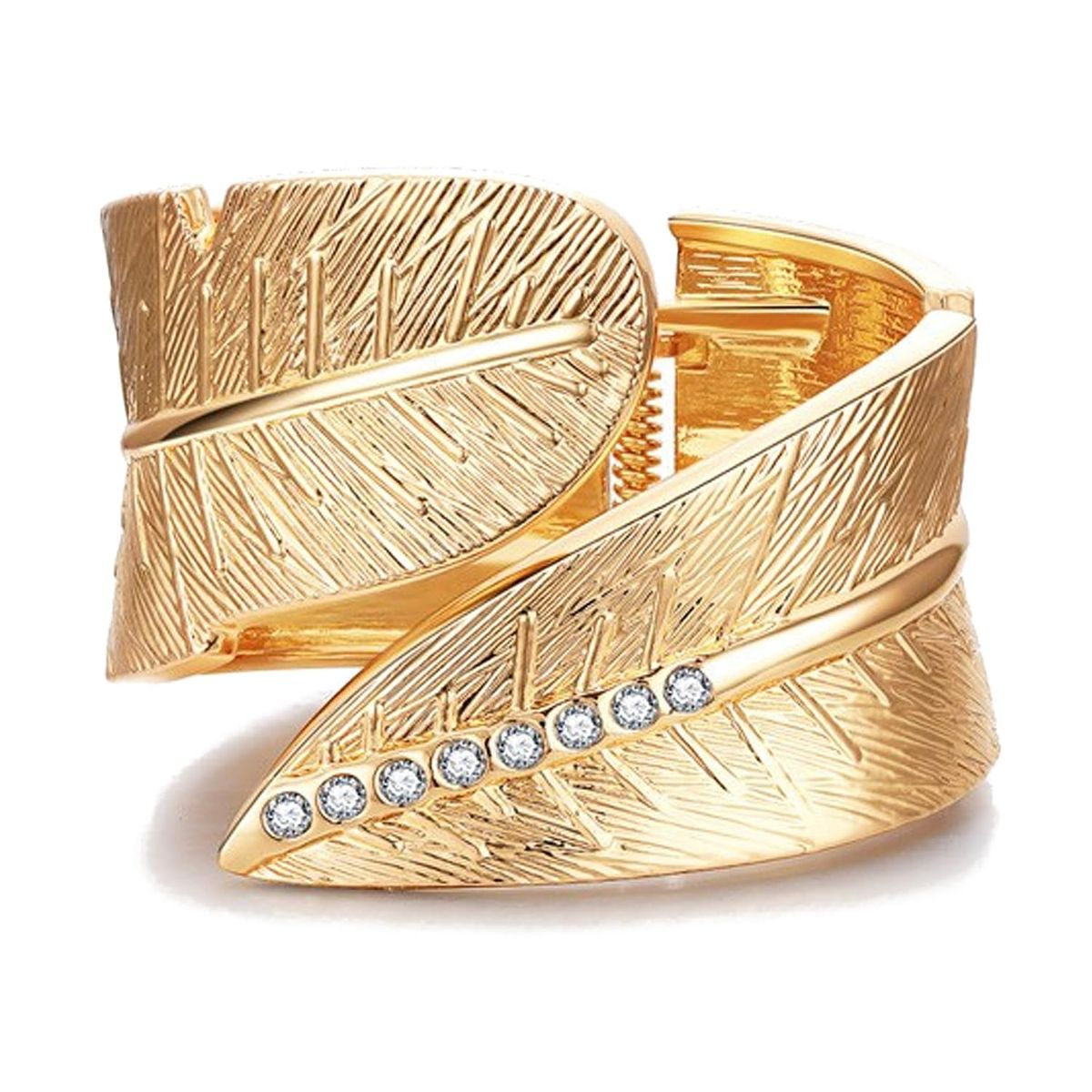 Textured and Hammered Gold Cuffs