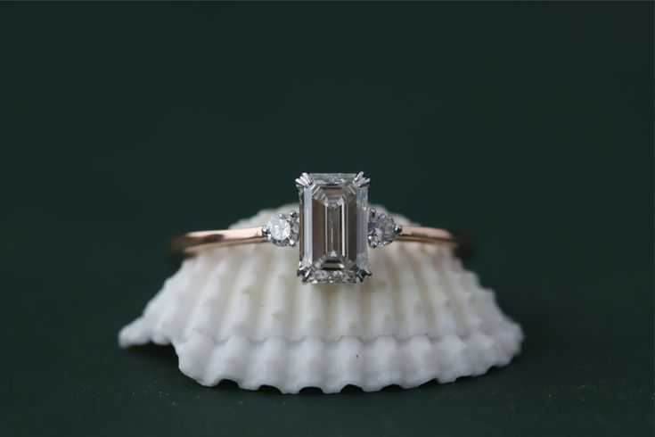 Emerald Solitaire engagement ring
