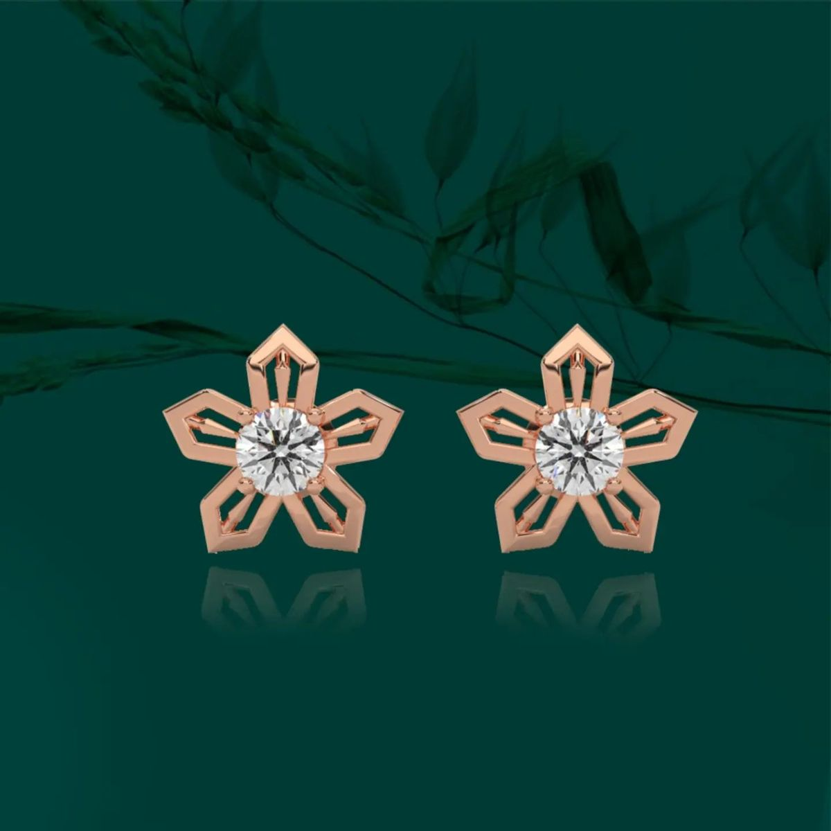 floral earrings