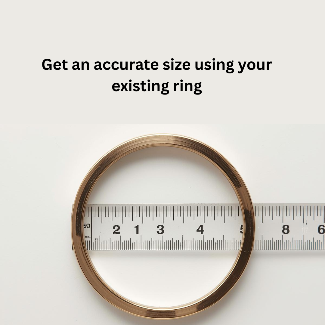 Get an accurate size using your existing ring