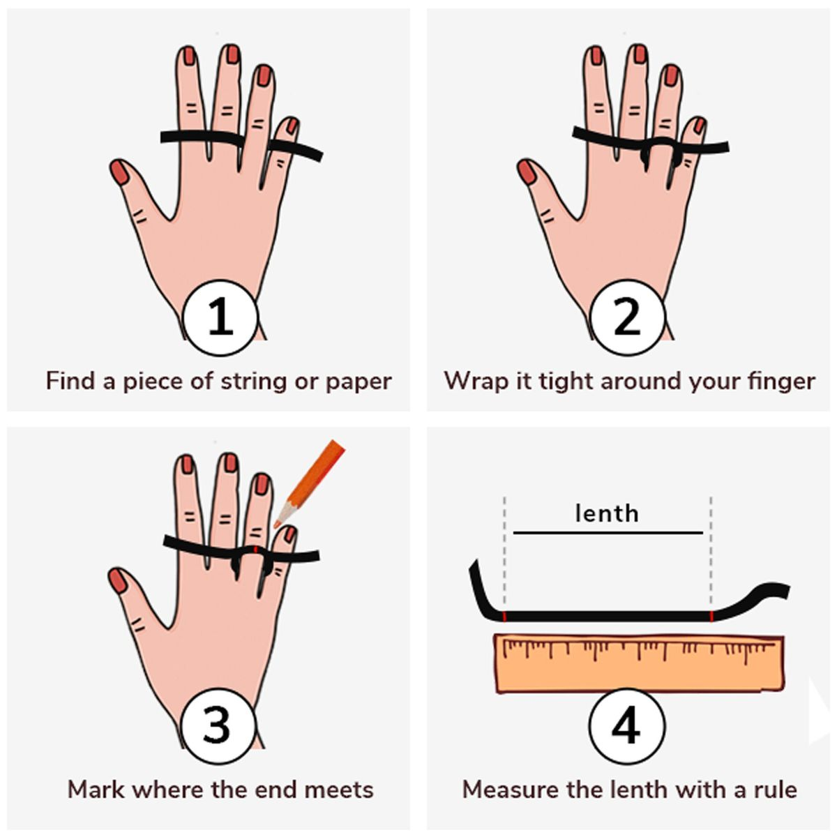 Measure your size with a string