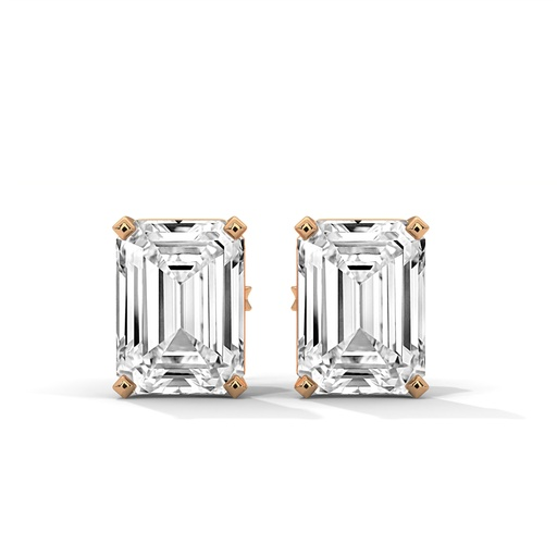 Infinity emerald studs