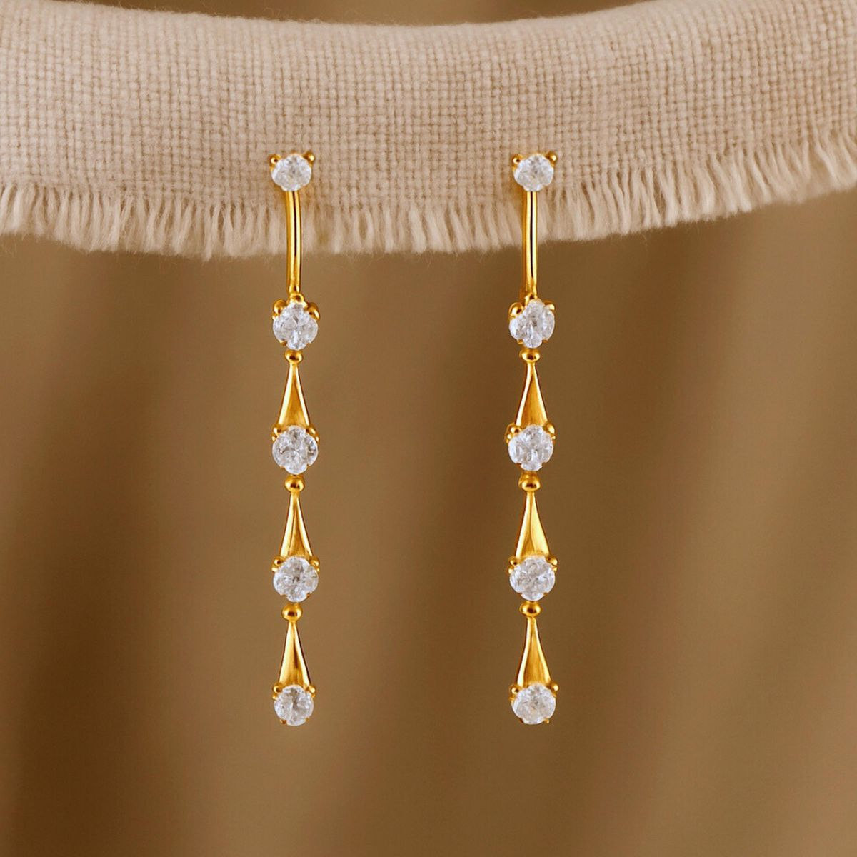 long drop earrings