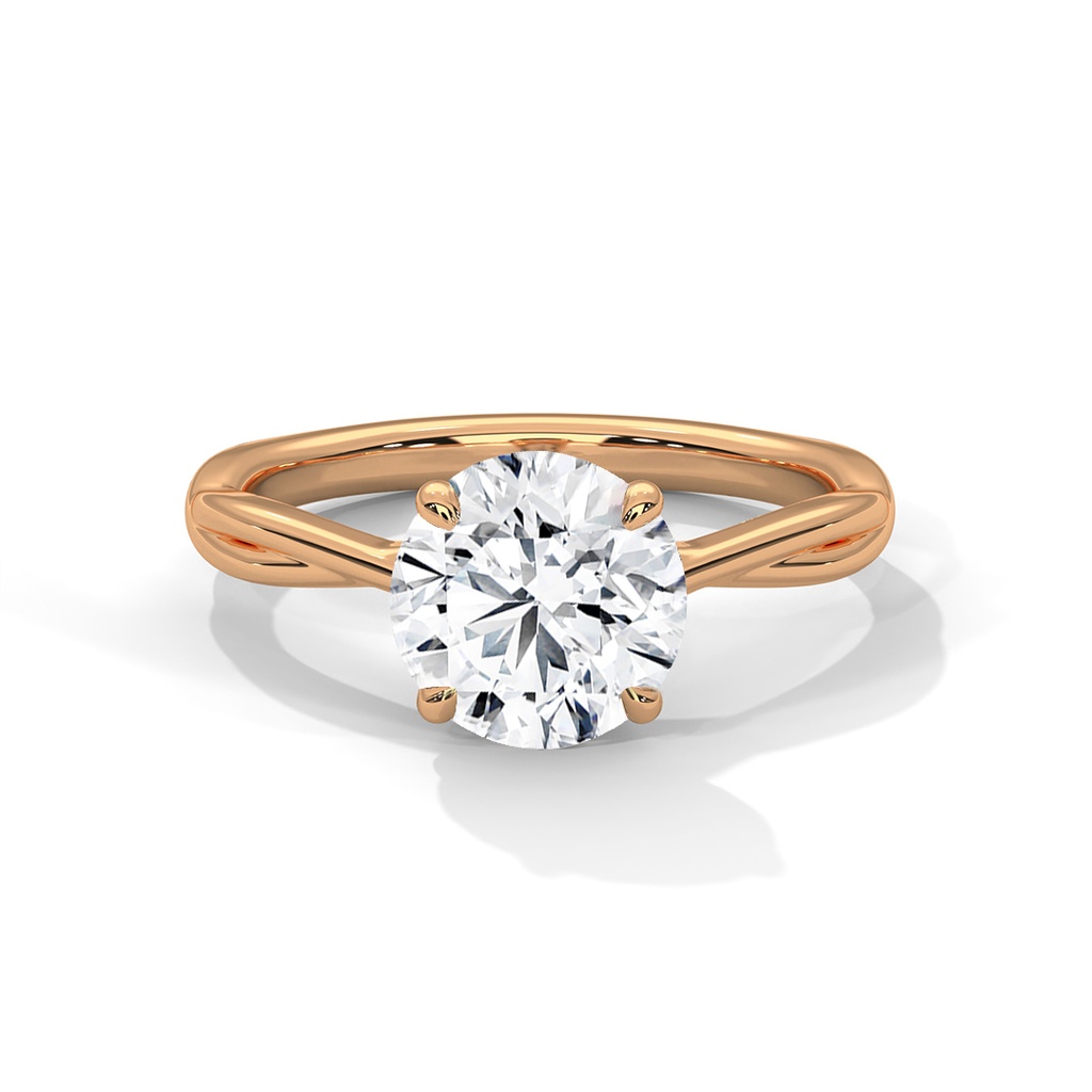 chic monique solitaire round cut ring