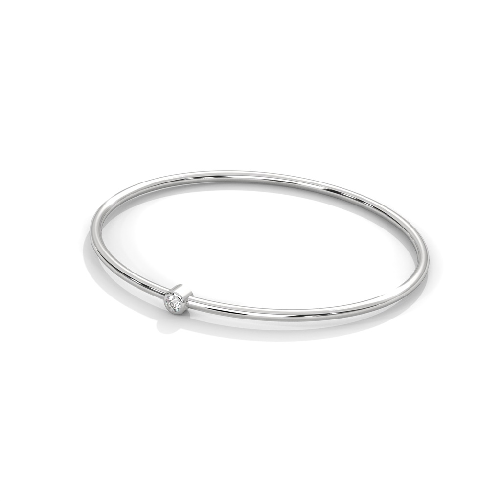 golden solitude one lab diamond bracelet