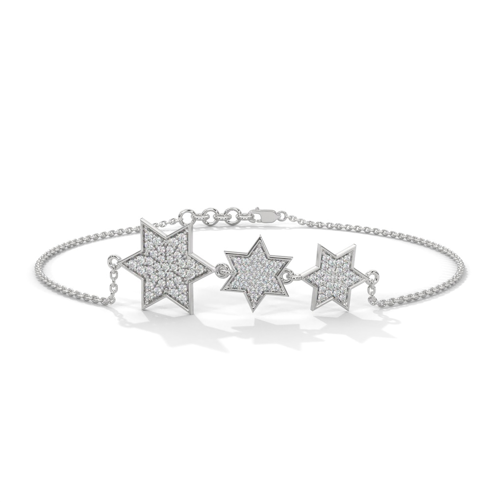 Summer Triangle lab diamond Bracelet