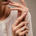 Rose Gold Chic Monique Solitaire Ring wear on Hand