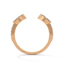 Rose Gold Eternal Embrace Cutout Ring Side Angle