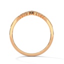 Rose Gold Vine Whisper Diamond Ring Side Angle Design
