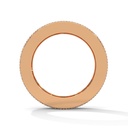 14K Rose Gold Crystal Tide Diamond Band side View