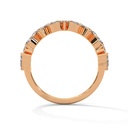 14k Rose Gold Celestial Cascade Diamond Ring Side View