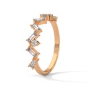 Rose Gold Golden Mirage Diamond Ring Top Angle View