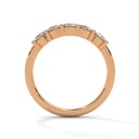 14k Rose Gold Opulent Orbit Diamond Ring Side Angle view