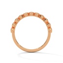 Rose Gold Mini Prismatic Diamond Ring Side Angle