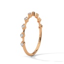 Reveries Diamond Band Ring Top Angle(Rose Gold)