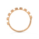 Reveries Diamond Band Ring Side Angle(Rose Gold)