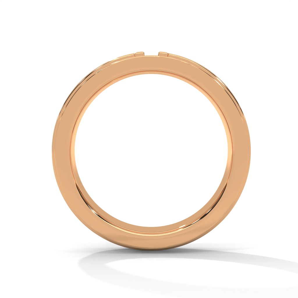 14K Rose Gold Sublime Racherche Diamond Band Side Look