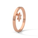 Cross Pattee Charm Band Side Angle(Rose Gold)