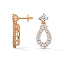 14k Gold Iconic Dewdrop Diamond earring Patch view