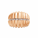 14k Rose Gold Rosewave Diamond Band front view