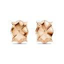 14K Rose Gold Apex Diamond Studs back perspective view showing the secure hinge and post mechanism