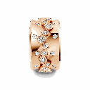 14K Rose Gold Celestial Orbit Ring front view