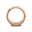 14K Rose Gold Celestial Orbit Ring Side Band View