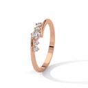 Lilac Bloom Diamond Ring Top Angle(Rose Gold)
