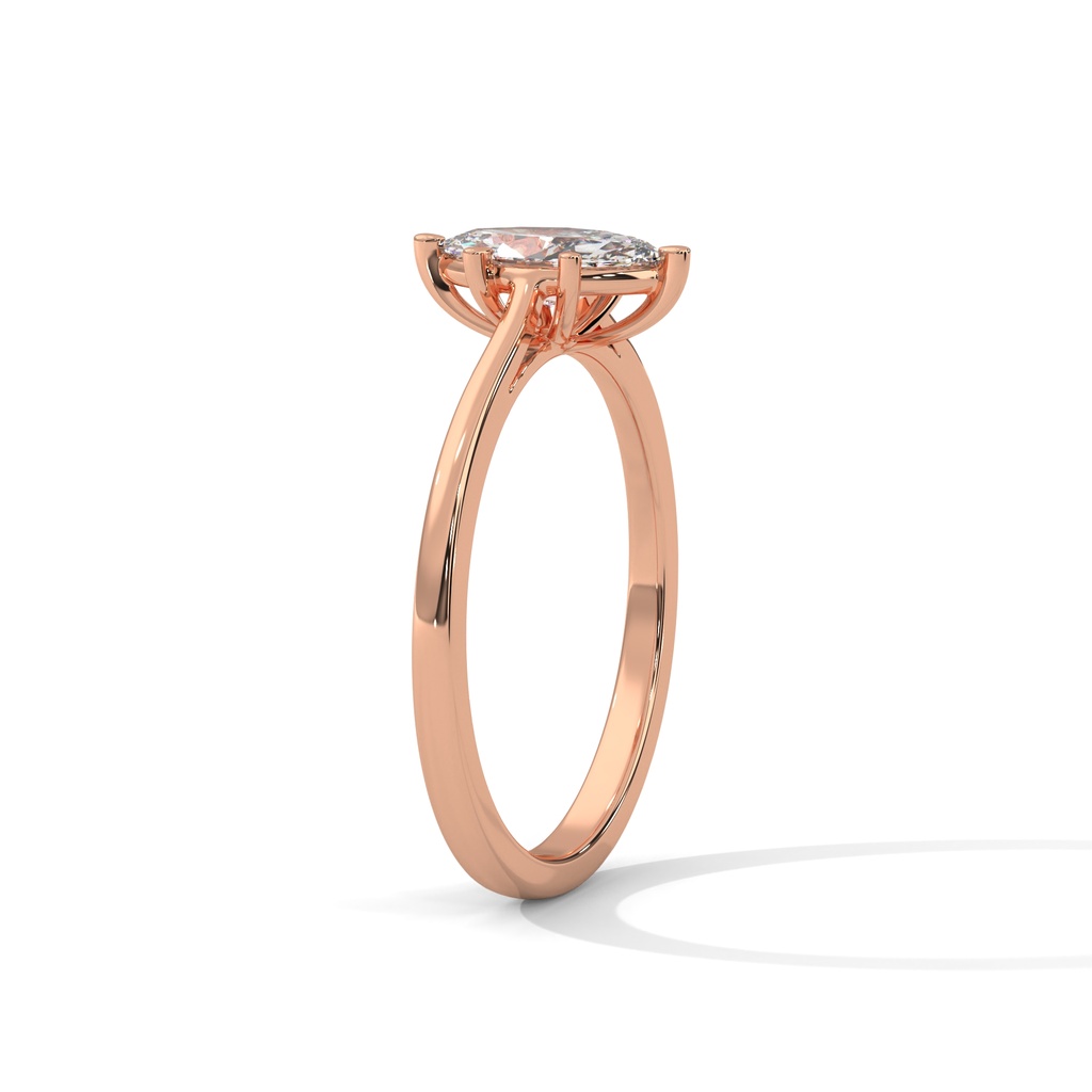 Rose Gold marquise diamond
