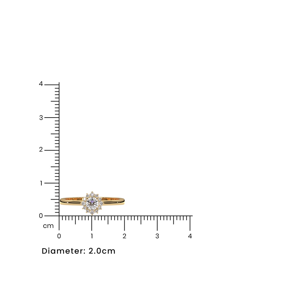 Rosalee Diamond Ring Size Guide