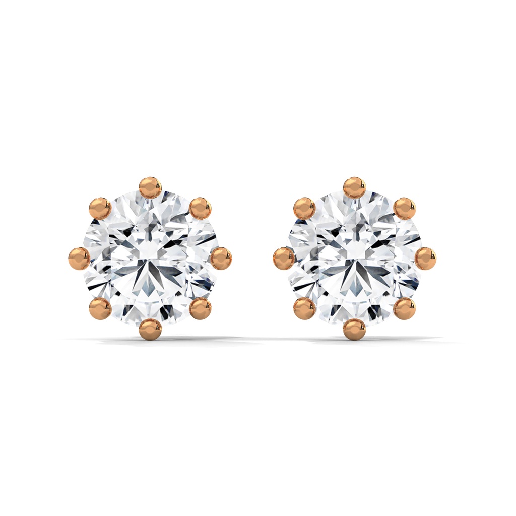 Dazzle Round Diamond Earrings