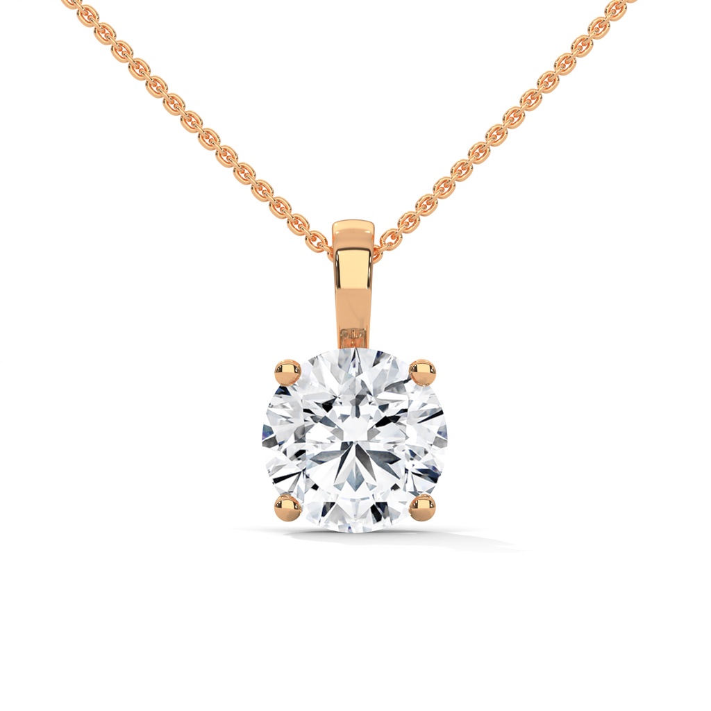 Classic Round Diamond Pendant