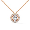 Premium Aven Halo Diamond Necklace