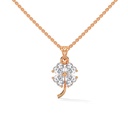 Petal Heart Diamond Necklace