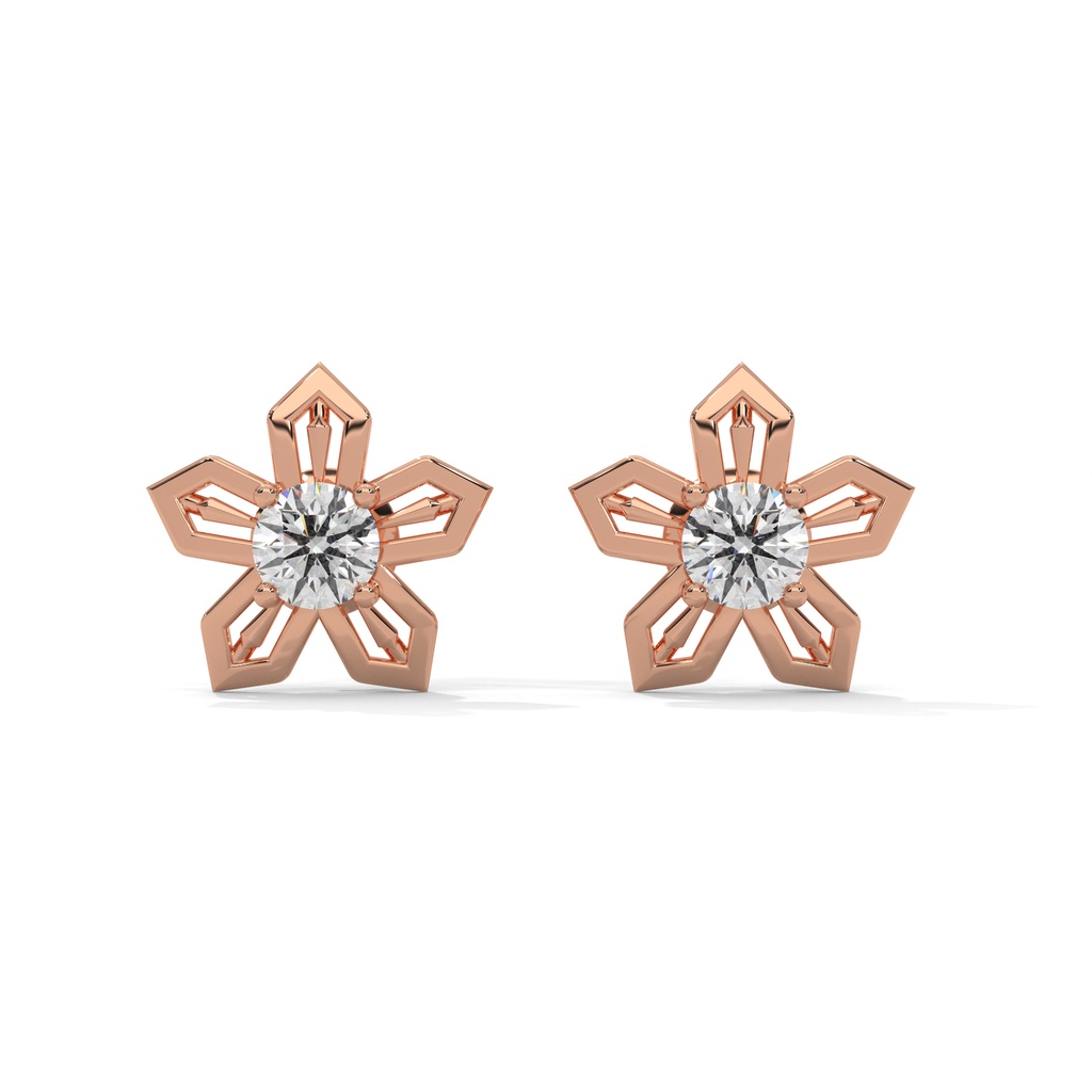 Snowflakes Diamond Studded Earring