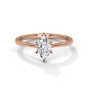 Pear Fountain Rose Gold Ring