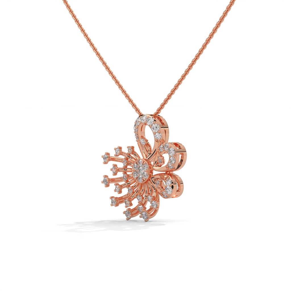 Aurora Burst Diamond Necklace