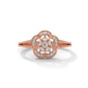 Floral Wheel Diamond Ring