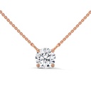 Round Solitaire Pendant Necklace