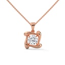 Affy  Diamond Solitaire Pendant Necklace