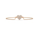 Heart Shape Diamond Chain Bracelet