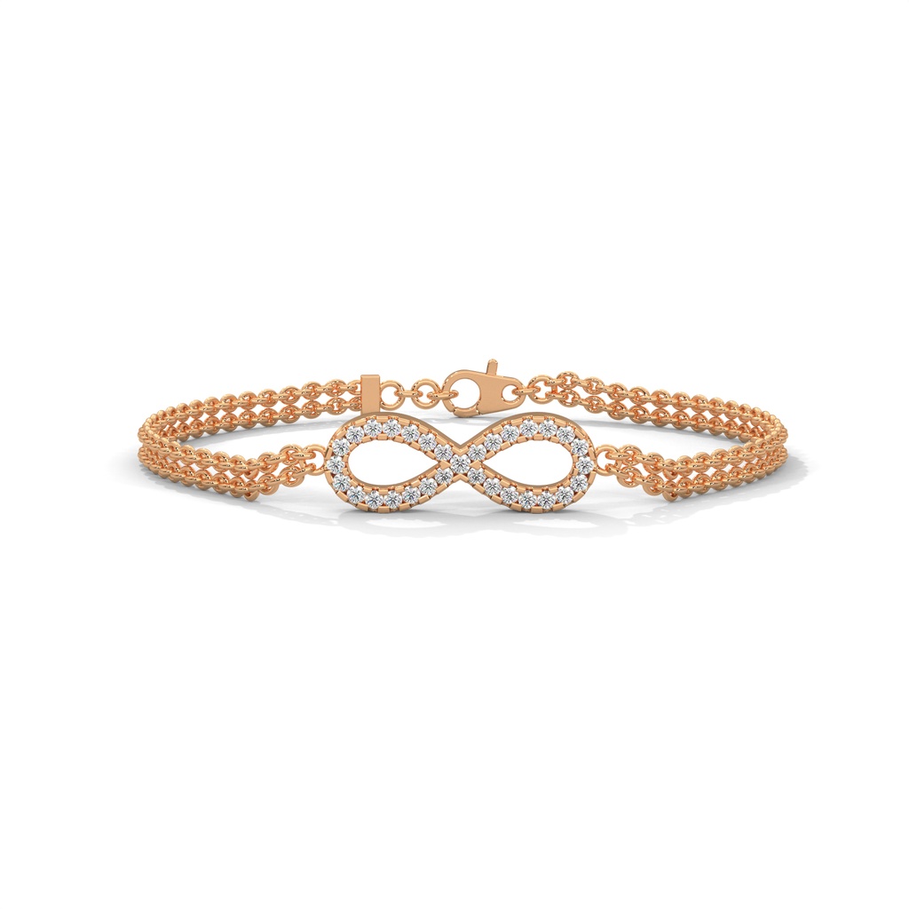 Infinity Diamond Gold Bracelet 