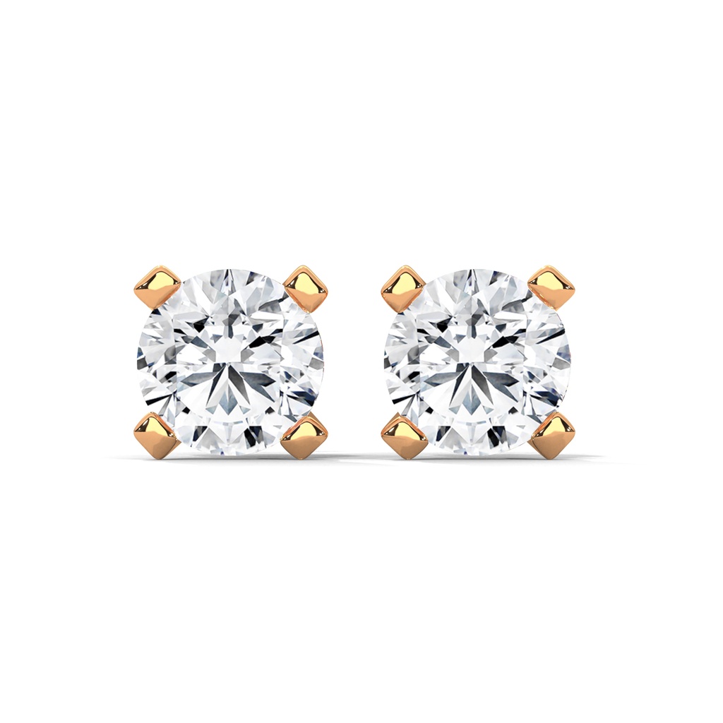 Golden Brilliance Diamond Studs