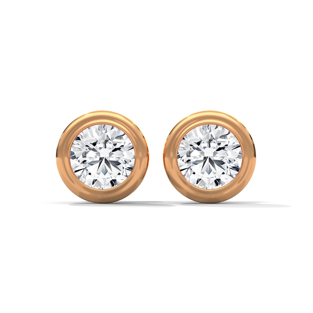 Orb-Shaped Diamond Studs