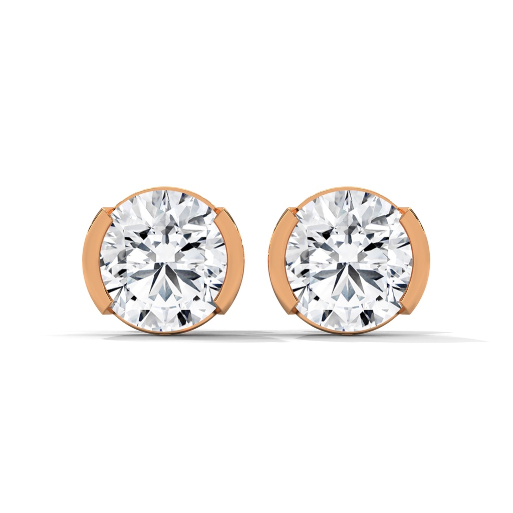 Side Arc Diamond Studs